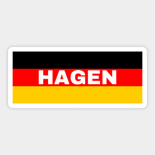 Hagen City in German Flag Sticker